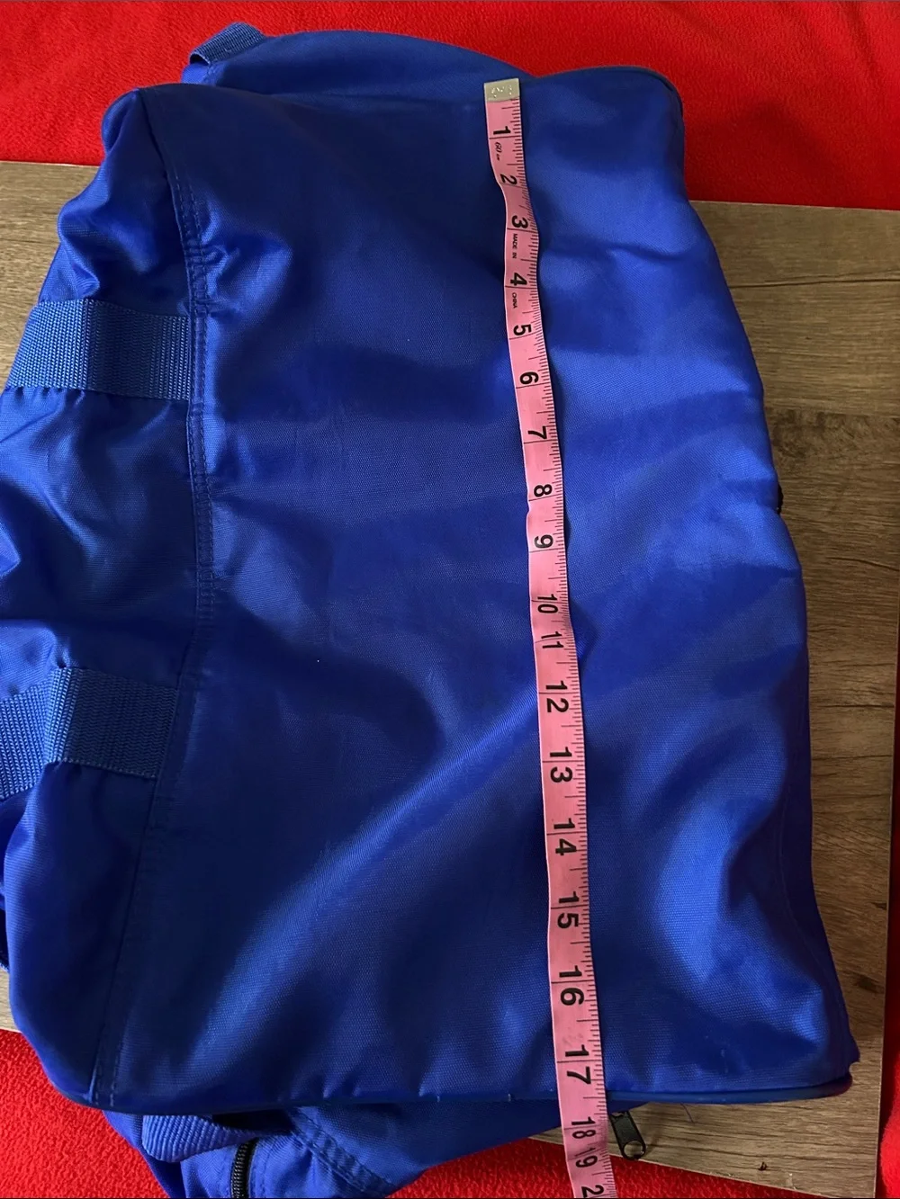 Blue Men's Sports Duffel Bag  Nylon